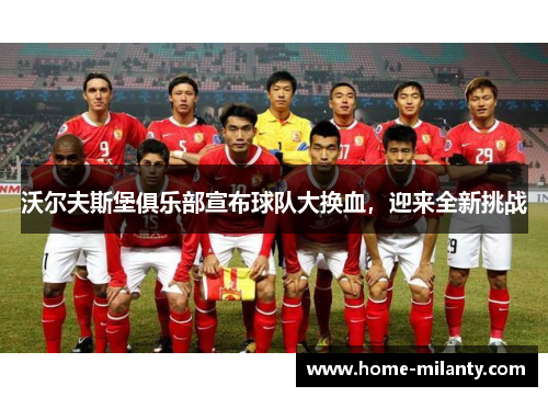 沃尔夫斯堡俱乐部宣布球队大换血，迎来全新挑战